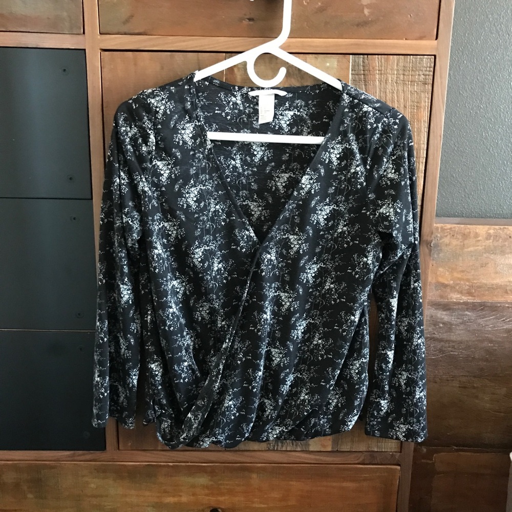 Faux-wrap top